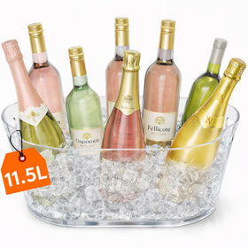 Lifewit ice bucket with wine bottles shows large 11.5L capacity for celebrations