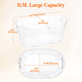 Lifewit 11.5L transparent design lets you see contents easily.