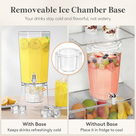 Lifewit removable ice chamber keeps drinks cold longer