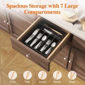 Lifewit organizer in a drawer fitting standard sizes for versatile storage.