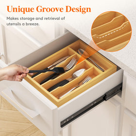 Lifewit kitchen drawer organizer designed for easy access and quick utensil retrieval
