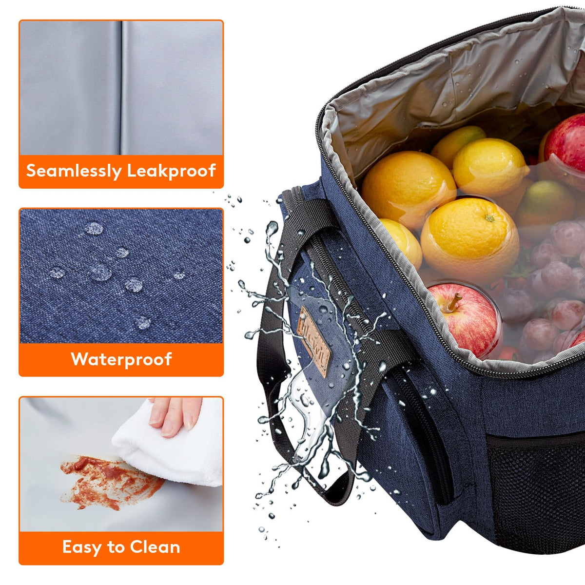 Lifewit Large Lunch Bag 15L capacity fits 24 cans.