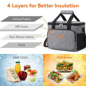 Lifewit 24-can capacity accommodates a full day of meals