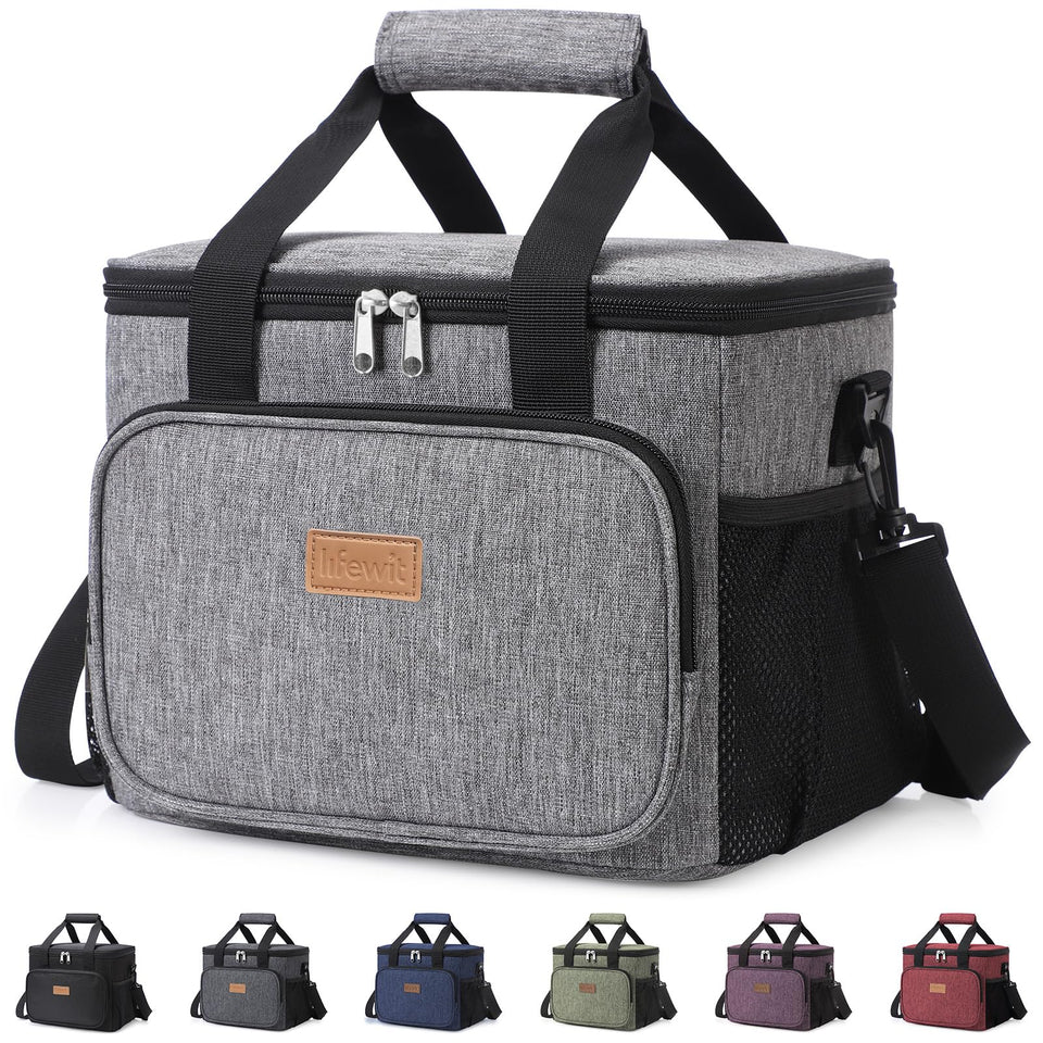 Lifewit large lunch bag opened lid for easy packing