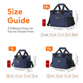 Lifewit Large Lunch Bag waterproof Oxford fabric resists spills and rain.