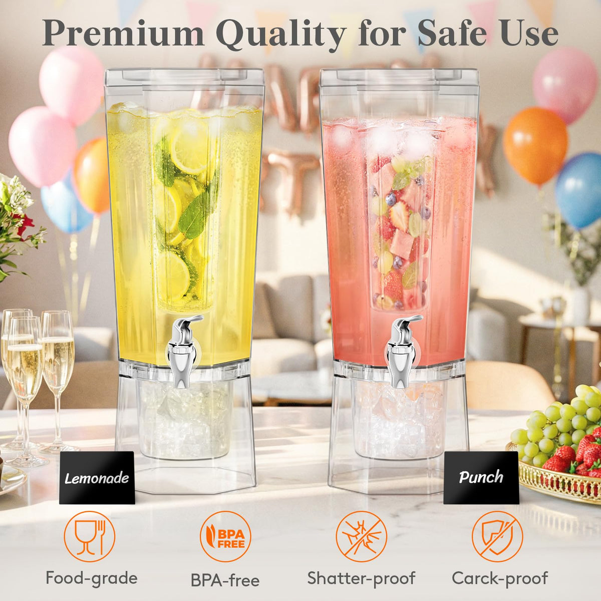 Lifewit leak-proof faucet prevents drips during pouring.