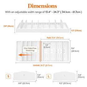 Lifewit lid holder with nine compartments for easy lid sorting.