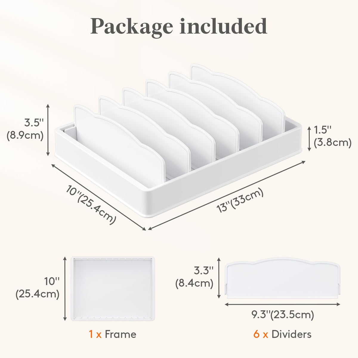Lifewit lid organizer adjustable dividers enable quick retrieval of items