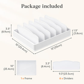 Lifewit lid organizer adjustable dividers enable quick retrieval of items