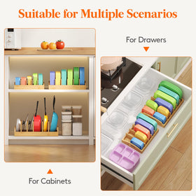 Lifewit lid organizer installs without tools for quick setup