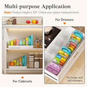Lifewit lid organizer ventilation holes help keep contents dry