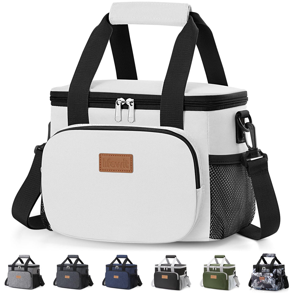 Lifewit lunch bag with 12-can capacity for on-the-go meals.