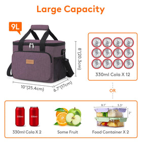Lifewit lunch bag with 6mm foam cushions containers during transit