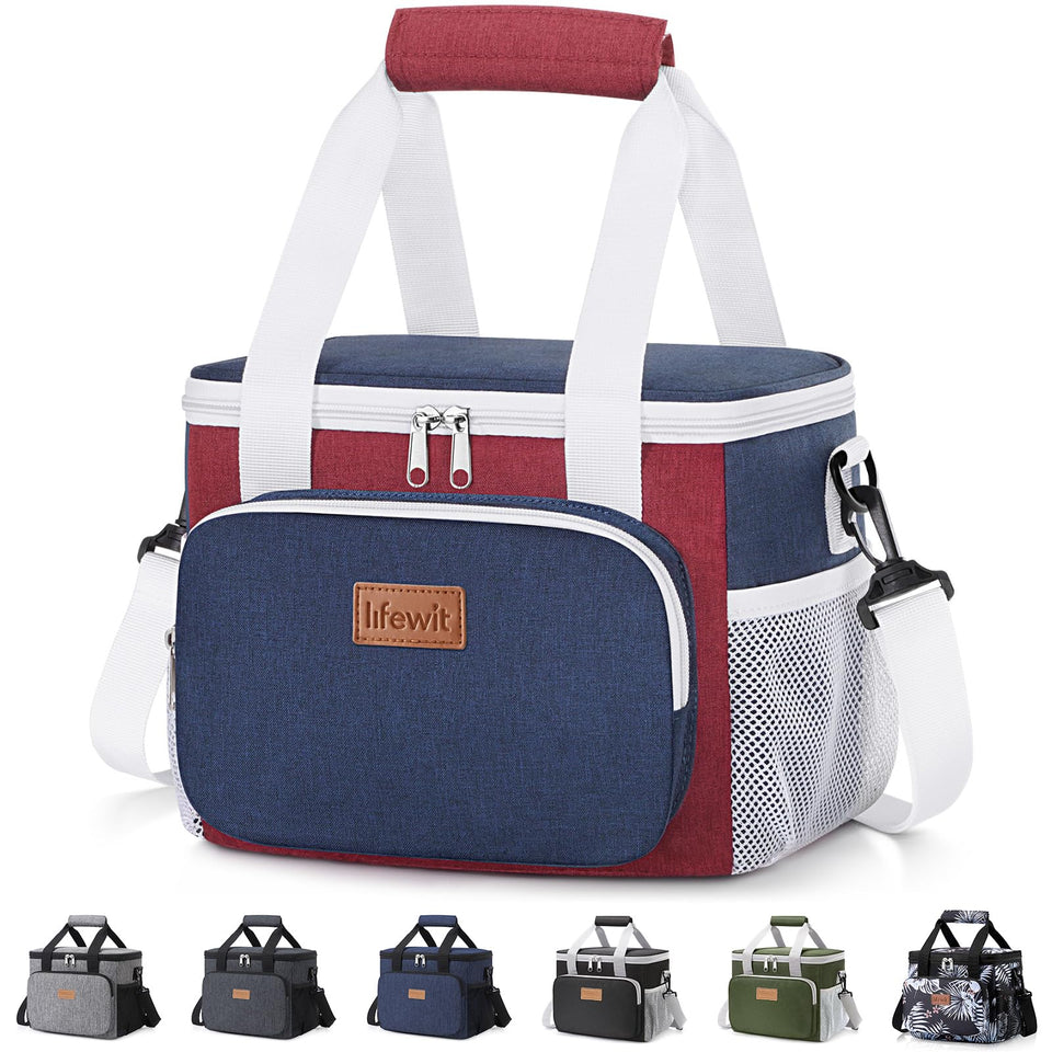 Lifewit lunch bag front view showing ample daily capacity for meals.