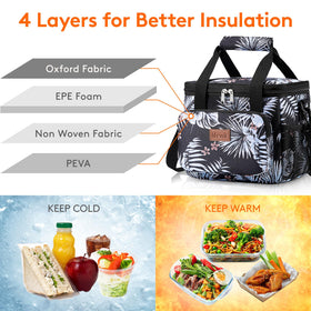 Lifewit Medium Lunch Bag insulated interior keeps food at a desired temperature.