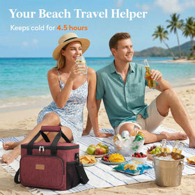 Lifewit insulated interior keeps meals fresh and drinks cool.