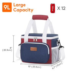 Lifewit lunch bag interior with PEVA lining for easy-to-clean storage.