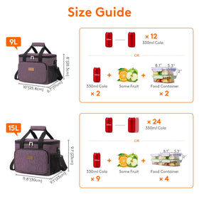 Lifewit bag with strong two-way zippers for easy access