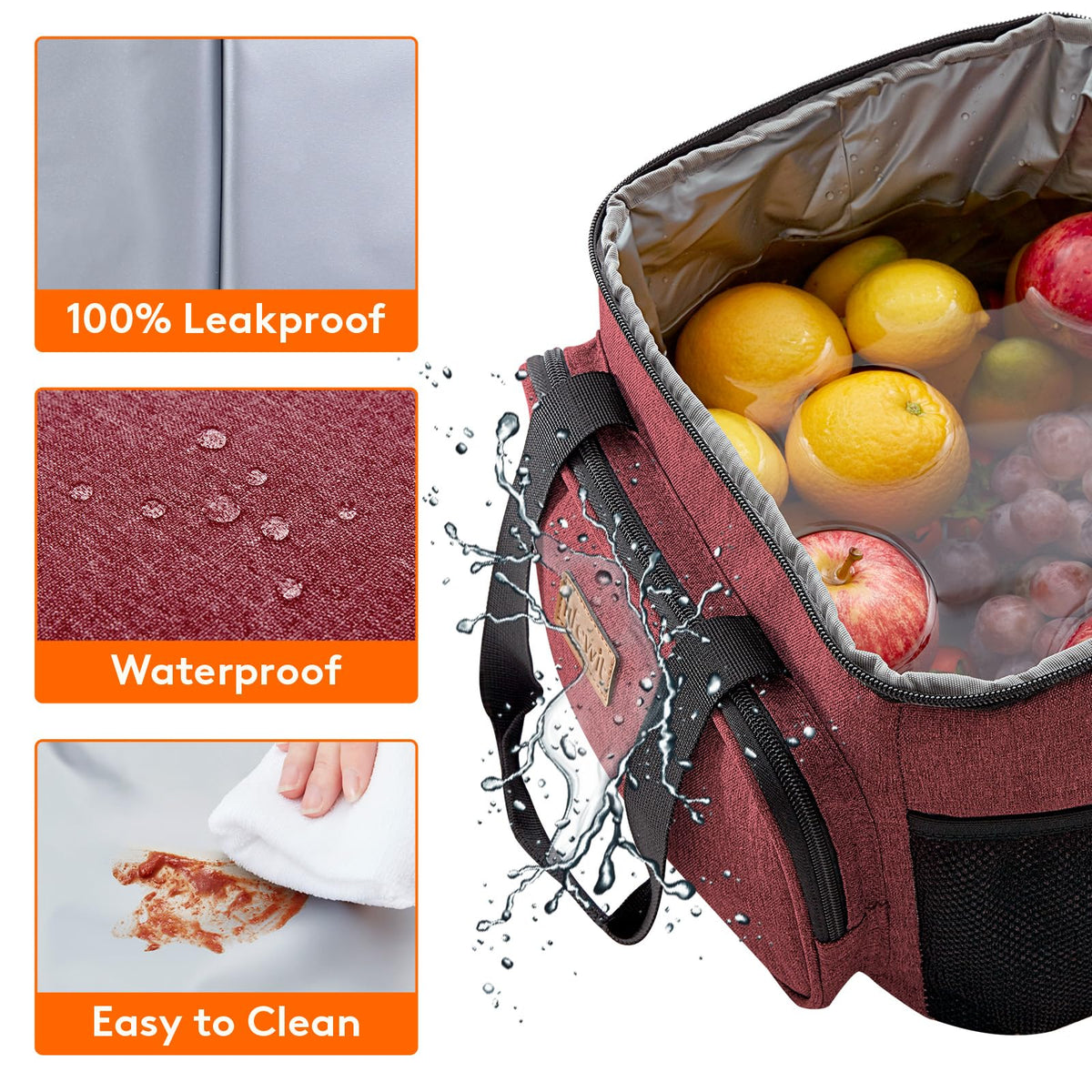 Lifewit wide-mouth opening makes packing and retrieving containers easy.