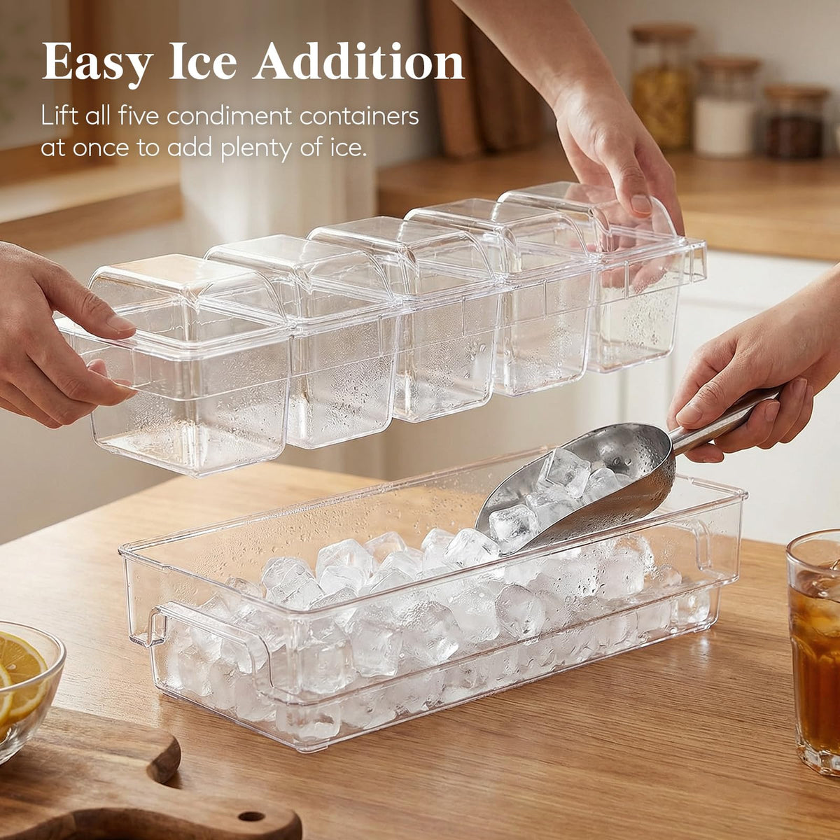 Lifewit main tray provides a clear view of all ingredients at a glance.