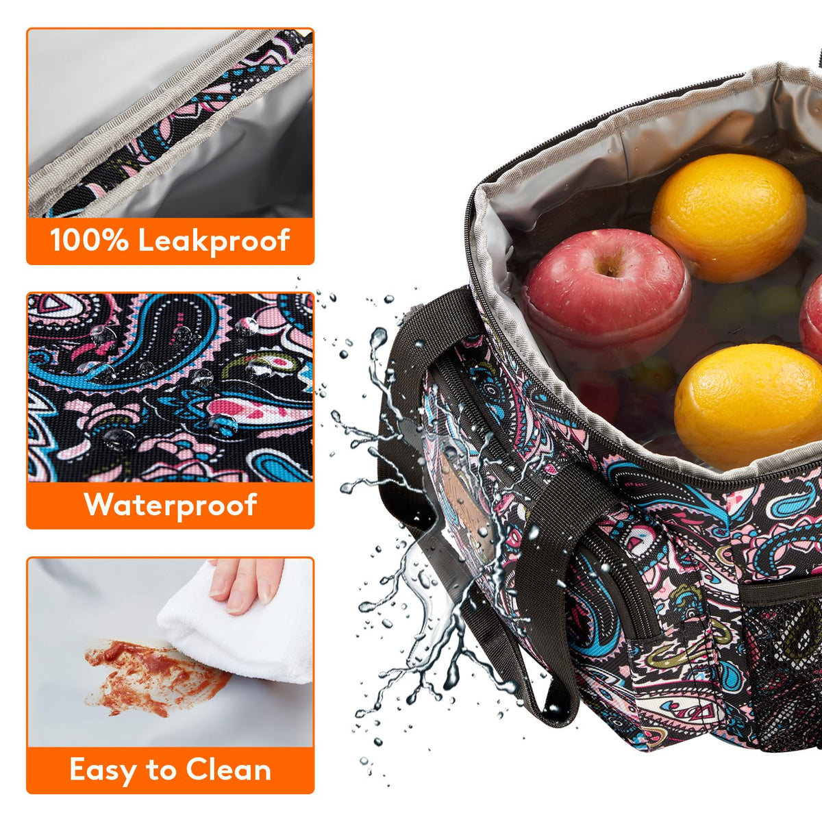 Lifewit durable zipper reduces breakage for daily use.