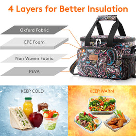 Lifewit lunch bag with large capacity fits 12 cans for picnics.
