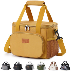 Lifewit lunch bag lid open for easy filling and access