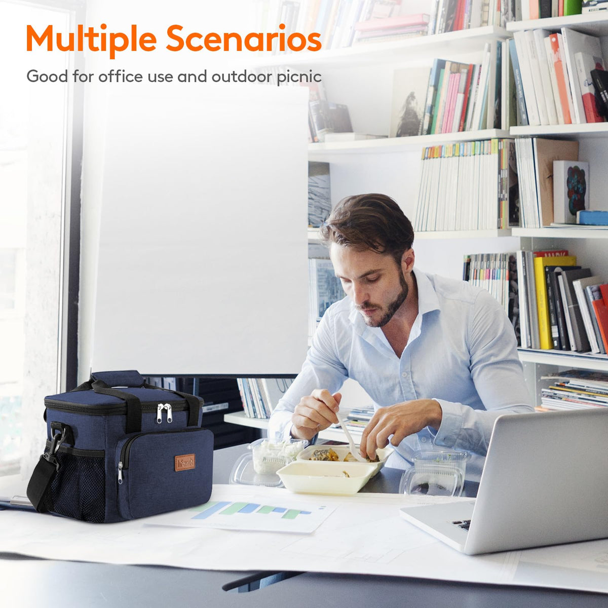 Lifewit lunch bag ideal for office, picnic, or travel scenarios