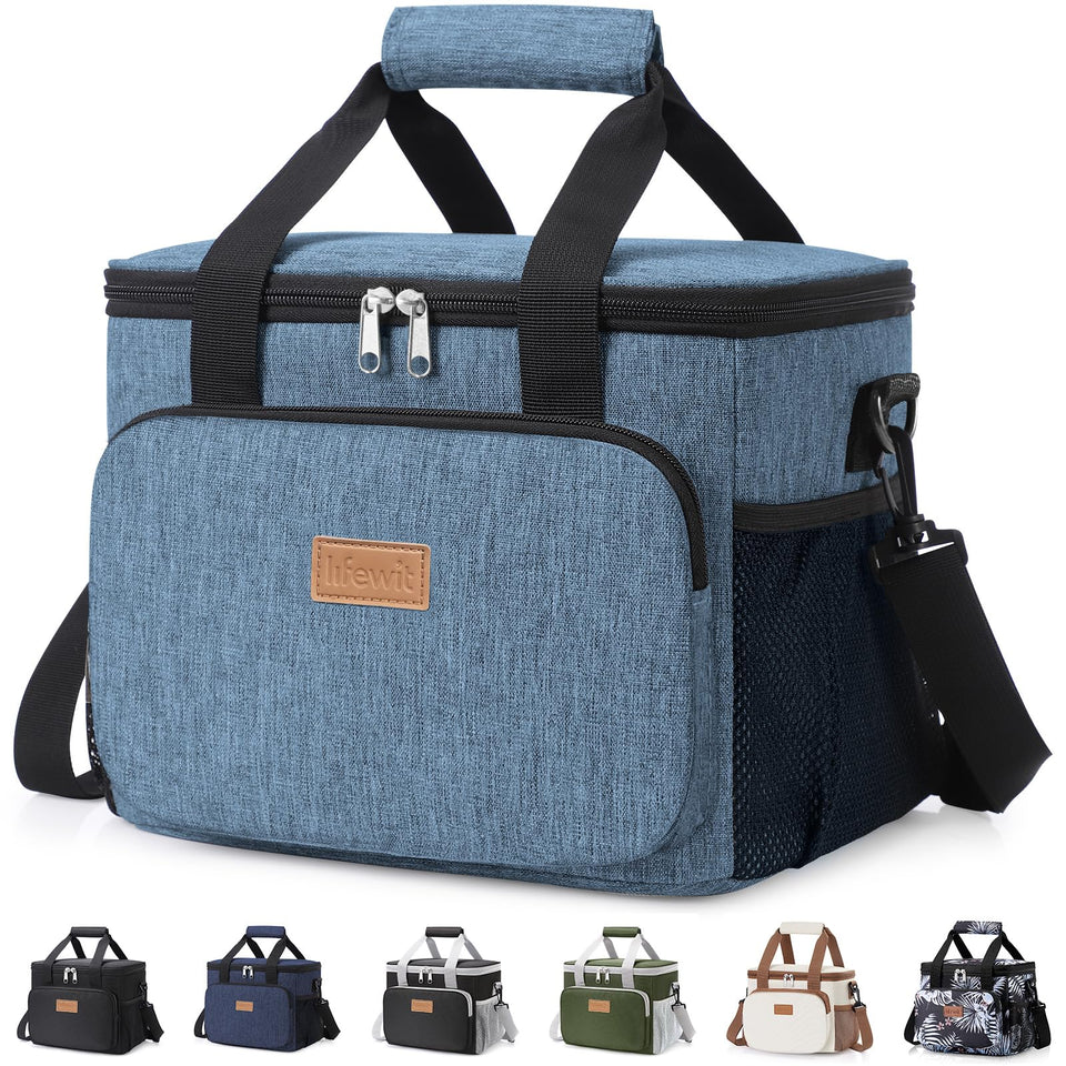 Lifewit lunch bag with open lid for easy packing and access.
