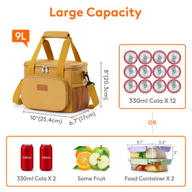 Lifewit lunch bag exterior 600D fabric demonstrating durability
