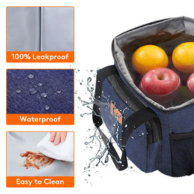Lifewit lunch bag with adjustable shoulder strap for comfortable transport