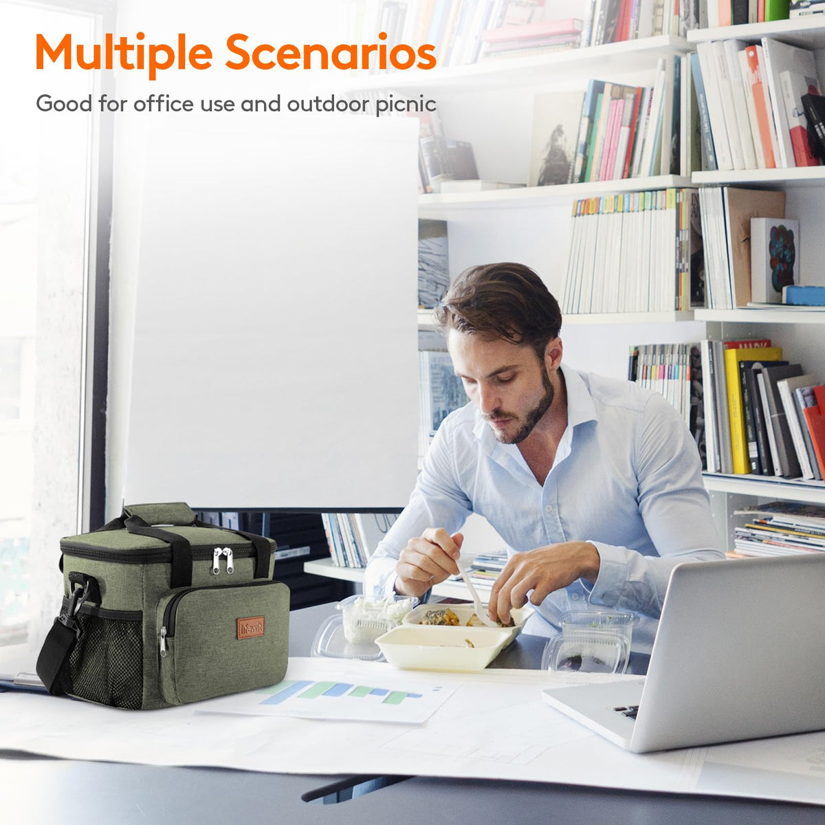 Lifewit shoulder strap provides convenient carrying for commuting and picnics