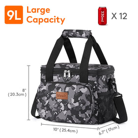 Lifewit insulated lunch bag with shoulder strap for hands-free transport