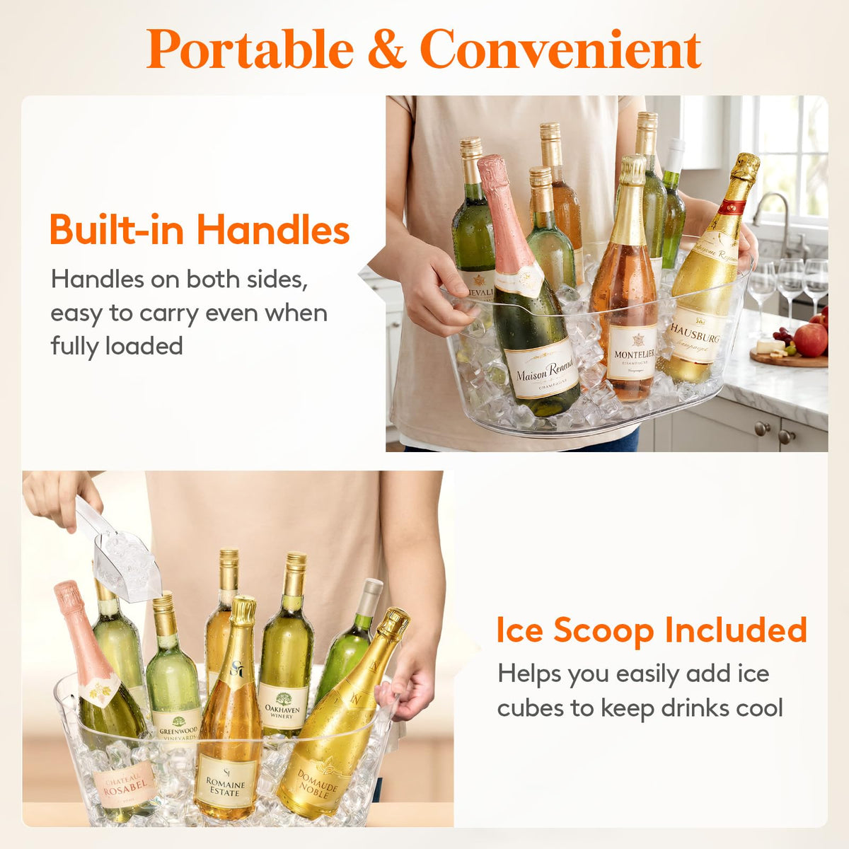 Lifewit minimalist design complements party and wedding décor.