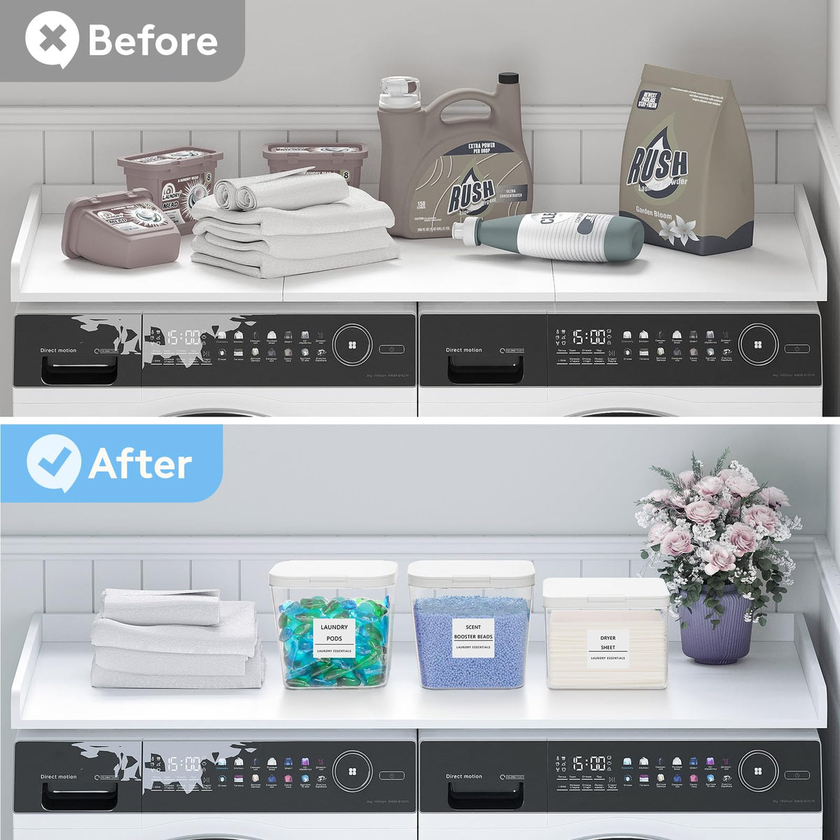 Lifewit multi-use organizer for powders, beads, and small laundry items.