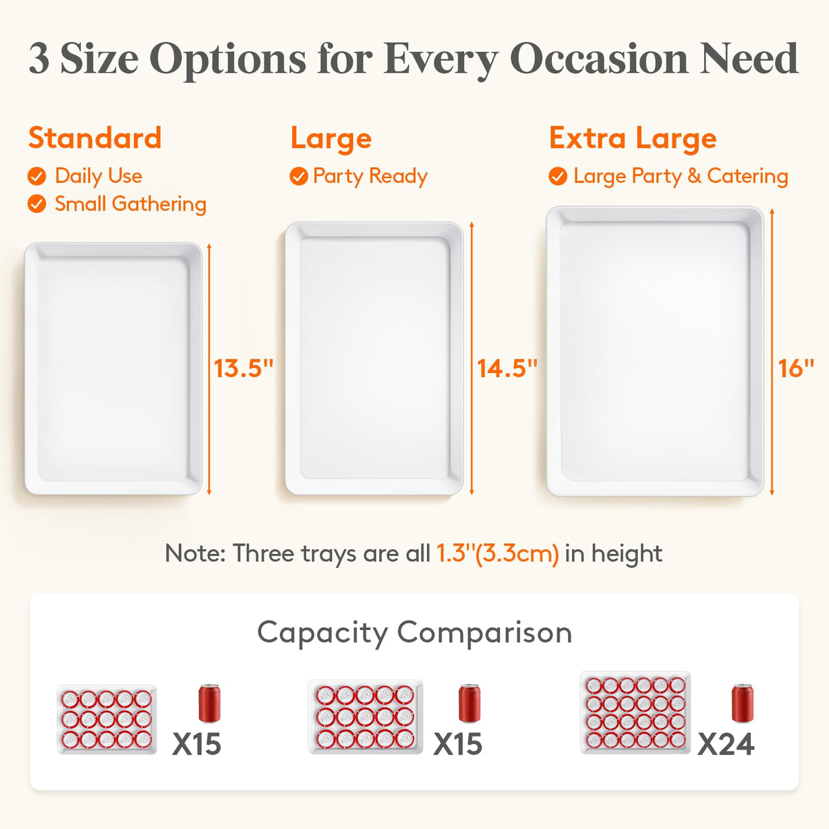 Lifewit party display trays suitable for New Year, weddings, and gatherings.