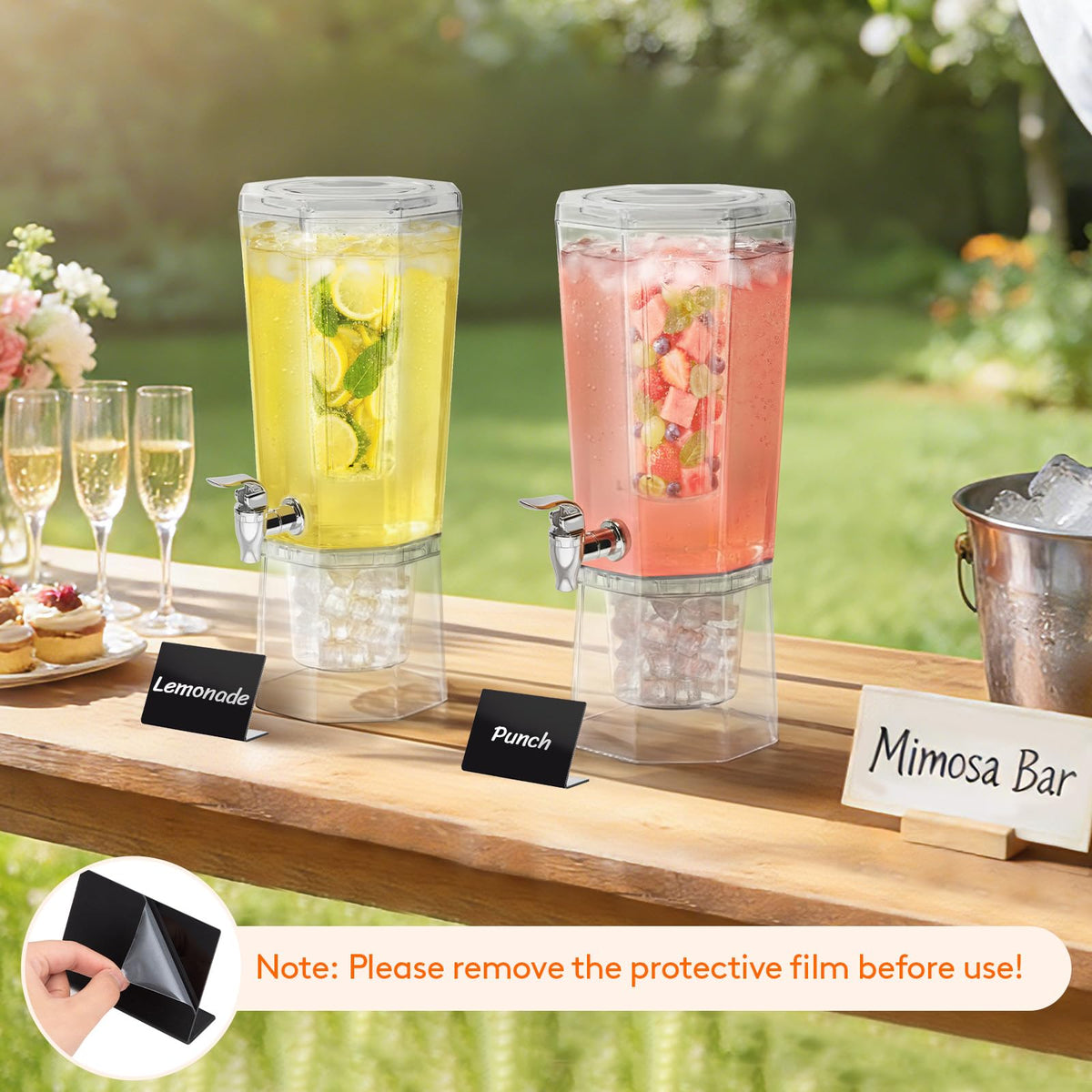 Lifewit party-ready dispenser setup perfect for buffets and BBQs.