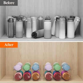 Lifewit patented interior design adds stability and prevents bottle collisions