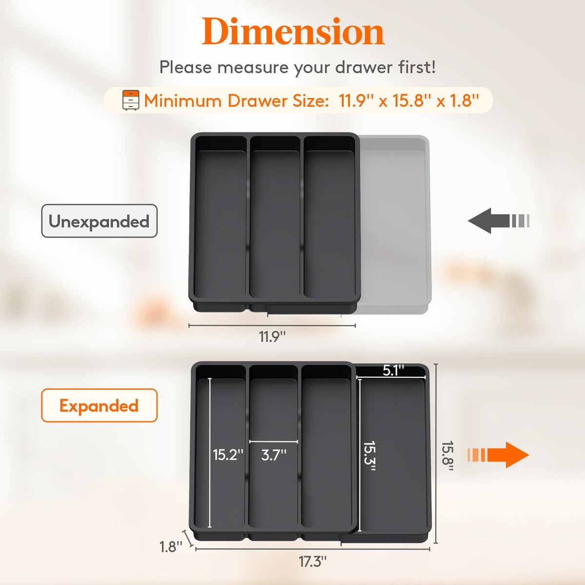 Lifewit PP material, BPA-free construction ensuring safe kitchen storage