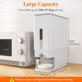 Lifewit measuring cup allows precise rice portioning.