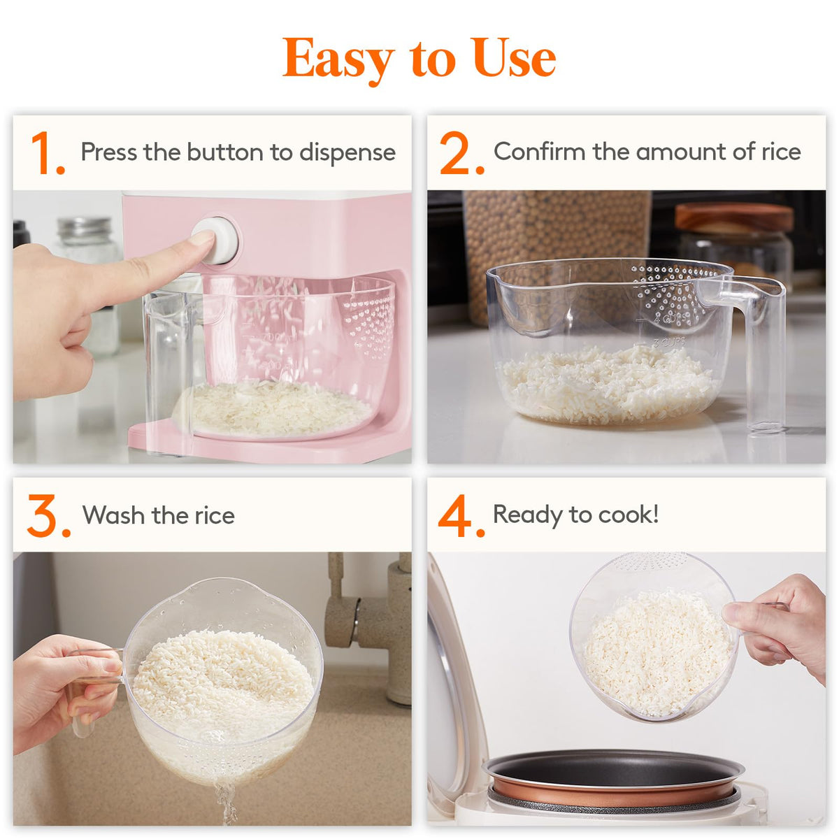 Pink Lifewit dispenser helps organize pantry and countertops