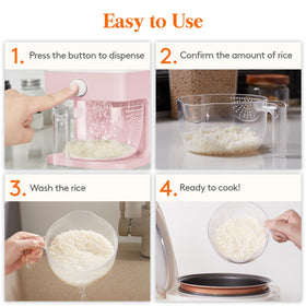 Pink Lifewit dispenser helps organize pantry and countertops