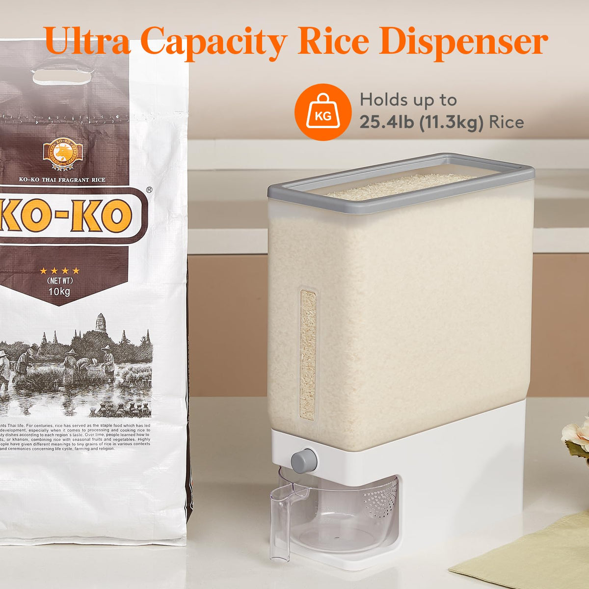 Lifewit versatile storage for grains like beans or corn.