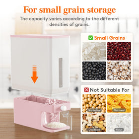 Durable Lifewit rice dispenser body shows contents clearly
