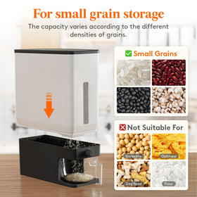 Lifewit Rice Dispenser transparent scales help track remaining rice