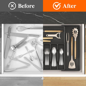 Lifewit groove design allows quick grabbing of utensils.