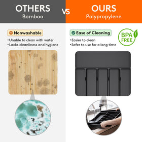 Lifewit multi-purpose organizer tames clutter on drawers or countertops.