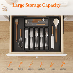 BPA-free Lifewit organizer uses sturdy materials for safe easy cleaning.