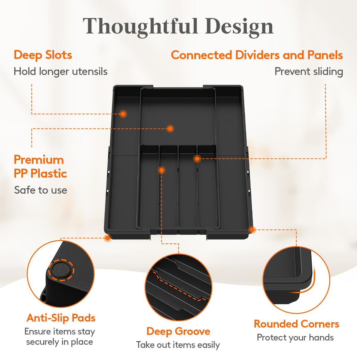 Buckle design enables smooth sliding and easy adjustment