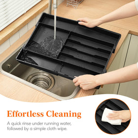 Fits a wide range of drawers 8.9 to 14.3 inches wide